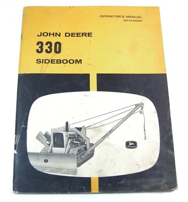 John Deere JD 330 Sideboom For Crawler Wheel Tractor Parts Operators Manual Book - Image 1 of 4