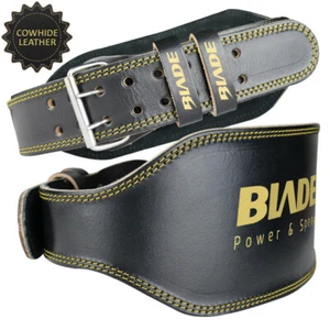 Blade Weight Lifting Belt Leather Gym Training Fitness Back Men Woman S - XXL - Picture 1 of 16