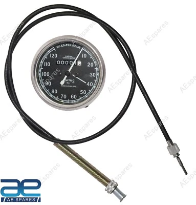 Kopie Smiths Tachometer Speedo 0-120 Mph + 54 " Kabel Für BSA Enfield Ariel - Bild 1 von 4