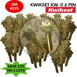 250 KWIKSET KW-11 House Shaped Key Blank MORTAGE-REAL ESTATE SALES PROMOTION - Picture 1 of 2