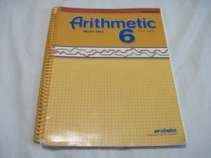 Abeka Arithmetic 6 work-text 4th Edition Answer Key Homeschool - Picture 1 of 10