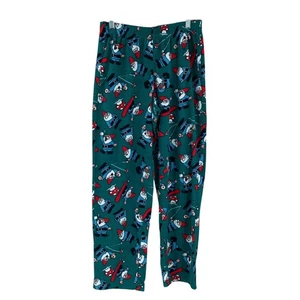 Pantalones de pijama de franela juvenil Sonoma talla XL 18-20 gnomo monopatín poliéster - Imagen 1 de 12