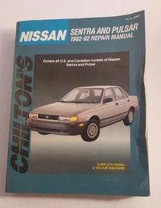 Chilton's #8263 Nissan Sentra & Pulsar 1982-92 Repair Manual, Wiring Diagrams - Picture 1 of 4