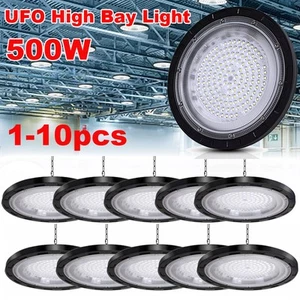 1-10X UFO LED Hallenbeleuchtung Deckenstrahler Werkstattleuchte Industrielampe - Bild 1 von 91