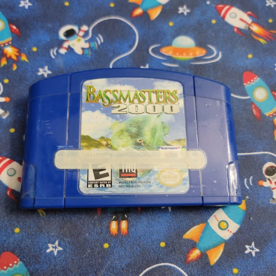 Bassmasters 2000 Nintendo 64 N64 OEM Oficial Original Auténtico Probado! Funcionando Foto 1 de 2