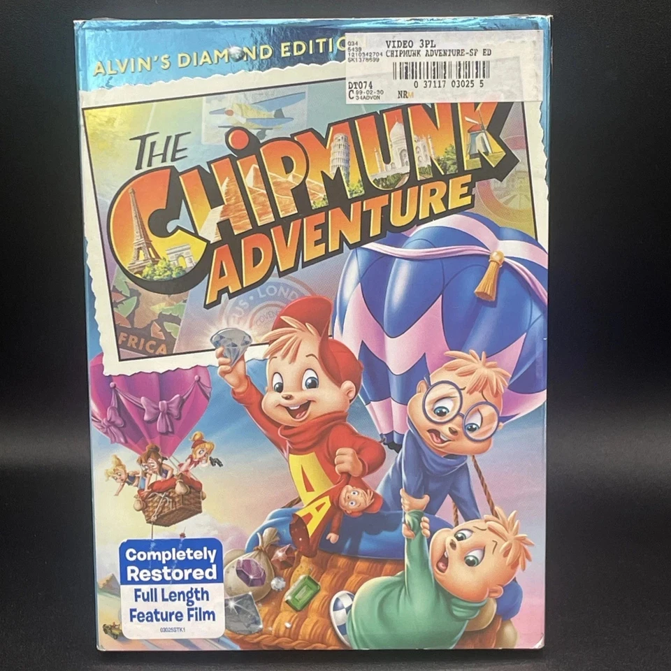 THE CHIPMUNK ADVENTURE Alvin's Diamond Edition DVD 1987 + Special Features NEW - Image 1 of 2