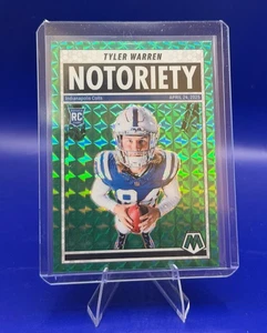 2025 Panini Mosaic 25 Tyler Warren Notoriety Green Mosaic RC - Picture 1 of 2