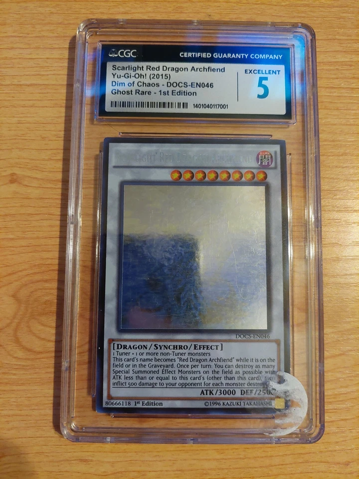 Dragón Rojo Escarlata Archidemonio - DOCS-EN046 - CGC 5 - Fantasma Raro - 1ª Edición Foto 1 de 1