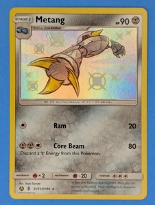 Metang SV31/SV94 Pokémon TCG Shiny Holo Rare Hidden Fates: Shiny Vault Near Mint - Picture 1 of 2
