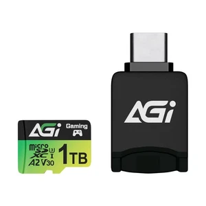 AGI 1TB Micro SD Card/Type C Card Reader, Nintendo Switch operation confirmed. C - Afbeelding 1 van 7