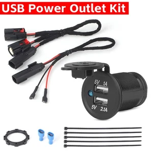 USB Power Outlet Kit 860201261 Compatible with Ski-Doo Lynx REV Gen4 Series - Picture 1 of 12