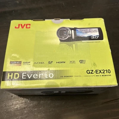 JVC HD Everio Handheld Camcorder HD Memory 60X Zoom 1080P GZ-E100WU Open Box - Image 1 of 4