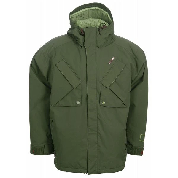 Foursquare Coco Jacket Mens Ski Snowboard Insulated Waterproof Coat Olive S - Image 1 of 3