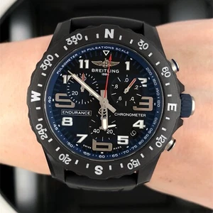 Breitling Endurance Pro 44mm Quartz Rubber Band Men’s Watch $3400 Retail - Picture 1 of 18