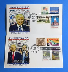 TRUMP VANCE 2025 60th PRESIDENTIAL INAUGURATION COMBO SET PANDA CACHET - Picture 1 of 2