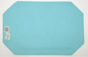 (6) Lintex Vinyl Reversible Placemats ~ PALM BEACH SEA BLUE ~ 12" x 18" *NEW* - Picture 1 of 3