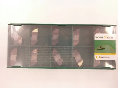 10pc) ToolFlo FLG 3125RCB AC3R Top Notch Coated Carbide Grooving Inserts NG 3125 - Image 1 of 2