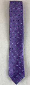 Jos. A. Bank Signature Collection Purple Blue Hand Made In China Men’s Neck Tie - Picture 1 of 5