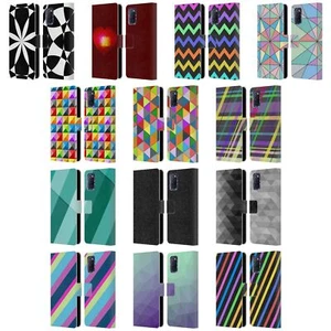 OFFIZIELLE PLDESIGN GEOMETRISCH BRIEFTASCHE HUELLE AUS LEDER FÜR OPPO HANDYS - Bild 1 von 19