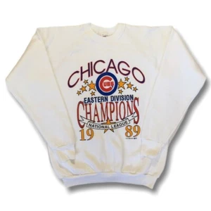 Rare Deadstock! Chicago Cubs ‘89 Eastern Division Champs Sweatshirt - Picture 1 of 5