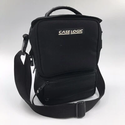 Vintage Case Logic Black Padded Camera Bag w/ Detachable Pouch Shoulder Strap - Image 1 of 4