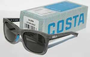 COSTA DEL MAR Caldera 580 POLARIZED Sunglasses Net Gray Black/Gray 580G NEW - Picture 1 of 9