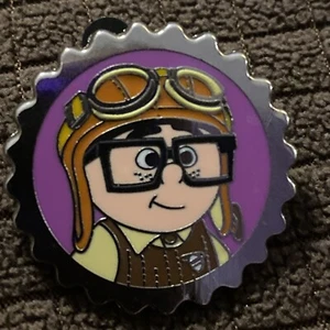 Pixar Up Young Carl Fredricksen Grape Soda Bottle Cap Disney Pin - Picture 1 of 2