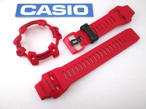 Genuine Casio G-Shock GBD-H1000 GBDH1000 red resin watch band & bezel set - Picture 1 of 9