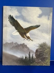 Landung Weißkopfseeadler signiert W. Amadio Öl auf Leinwand Kunst Malerei Sammlerstück. - Bild 1 von 5