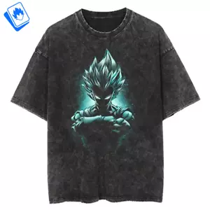 T-Shirt Cartoon maniche corte da Uomo Dragon Ball Majin Vegeta Evil Super Saijan - Bild 1 von 9