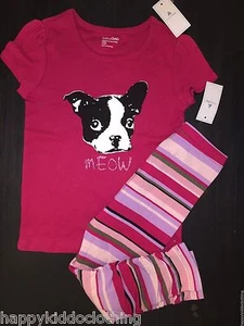 Nuevo Conjunto Gap Niños Talla 4 Camisa Leggings Conjunto Cachorro Gato Maullido - Imagen 1 de 1