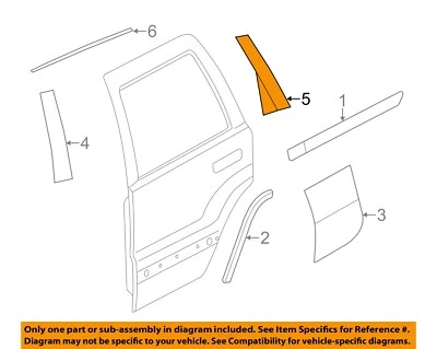 Tapa exterior puerta trasera Chrysler OEM 16-22 Grand Cherokee WK 57010448AL Foto 1 de 2