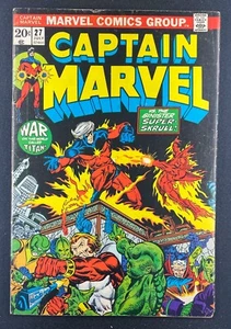 Captain Marvel (1968) #27 sehr guter Zustand (4.0) Thanos Starfox Drax Death Jim Starlin Cover - Bild 1 von 2