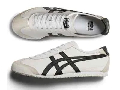 NWT Onitsuka Tiger MEXICO 66 1183A201 126 WHITE BLACK