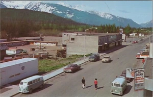 Haines Alaska Coastal Ellis Airlines Telephone VW Bus 1950s Auto postcard IP17 - Picture 1 of 2