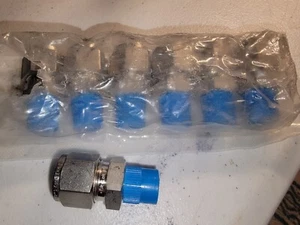 Menge 7 DK-LOK 1/2 T x 1/4 NPT STECKER 316SS Rohr Neu - Bild 1 von 5