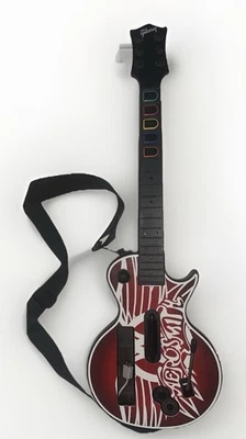 Nintendo Wii Aerosmith Guitar Hero Gibson Les Paul Inalámbrico Rojo Octano Sin Probar Foto 1 de 4