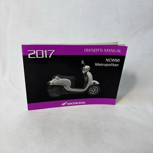 Honda Metropolitan 50 ncw50 Owner’s Manual, 2017. OEM Printed Scooter Manual - Picture 1 of 6