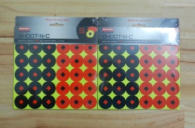 Birchwood Casey; Orange & Black Shoot N C 1" Targets; 2 Pks of 432 Dots; 34117