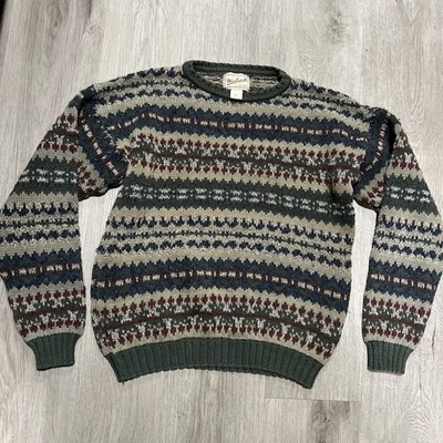 Suéter tejido Woolrich Fair Isle mediano vintage Foto 1 de 4
