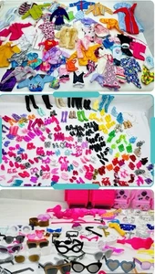 Vintage Barbie Sindy Bratz Dolls Clothes Shoes Bags Glasses Huge Bundle Lot - Picture 1 of 23