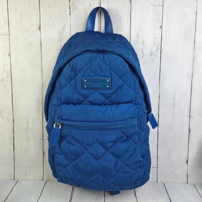 Mochila mediana de nailon acolchada azul Marc Jacobs viaje, escuela, recados, bebé Foto 1 de 4