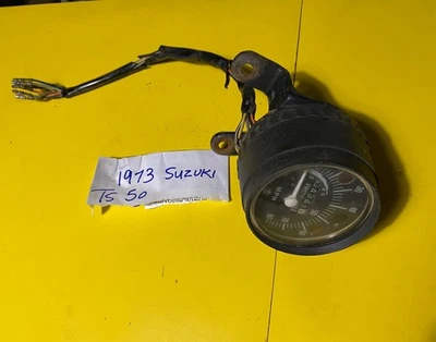 Suzuki OEM Speedometer 1973 and 1974 (WORKING) TS 50 TS50 Gaucho 34100-26611-999 - Image 1 of 4