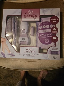 L Beauty 6 Piece Foot Care Kit Purple - Picture 1 of 16
