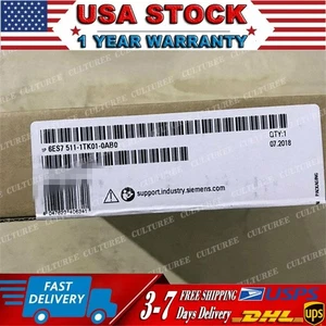 New Siemens S7-1500T, CPU 1511T-1 PN 6ES7511-1TK01-0AB0 6ES7 511-1TK01-0AB0 - Picture 1 of 3