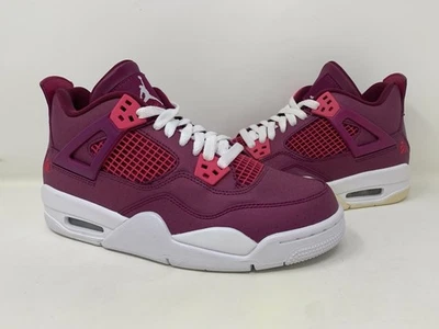 487724 661 Air Jordan 4 Retro San Valentín True Berry Rush Rosa Blanco EE. UU. 6Y GS Foto 1 de 4