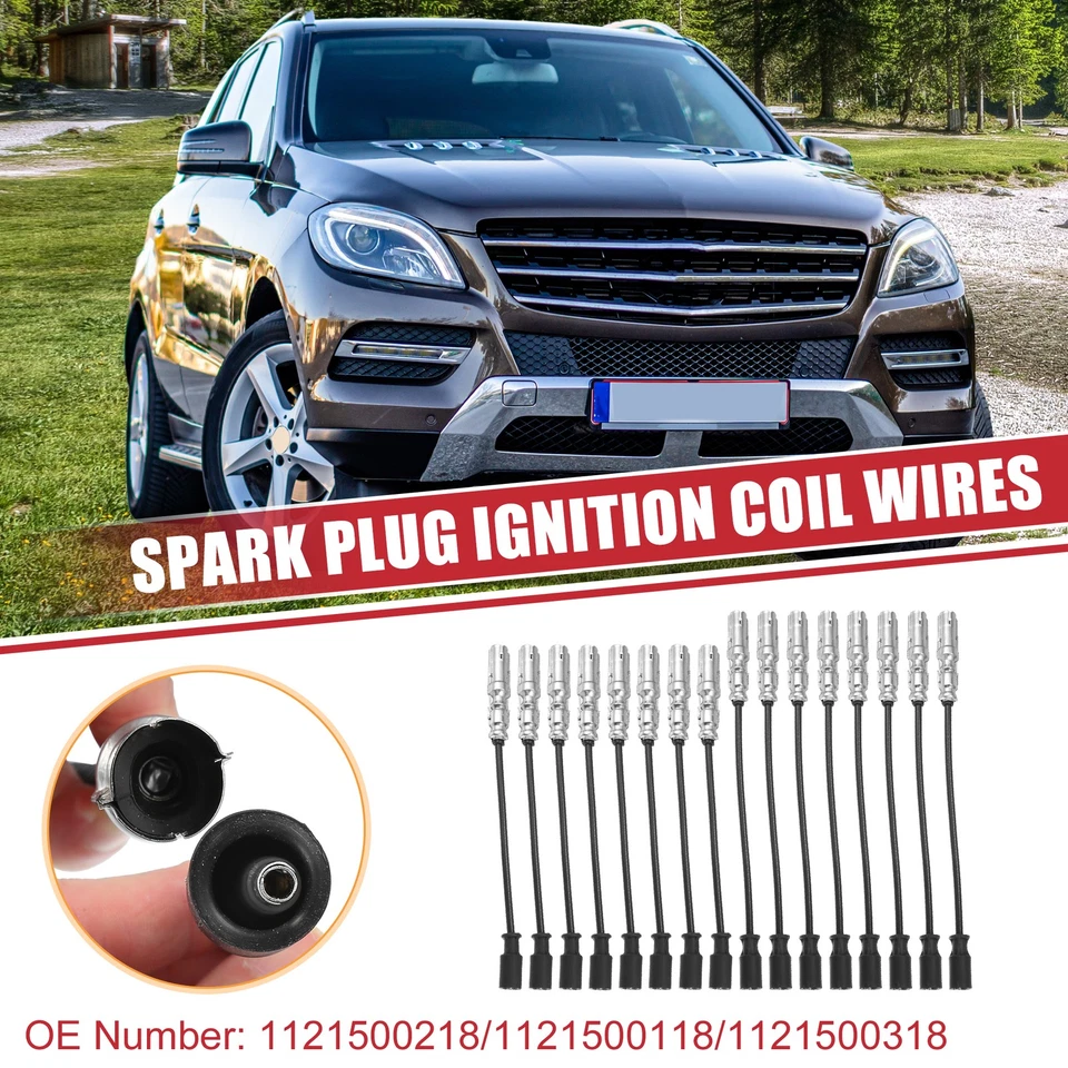 16 Pcs Spark Plug Wire Ignition Coil Cable No.1121500218 for Mercedes-Benz CL500 Foto 1 de 4