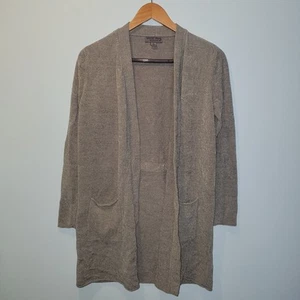 Barefoot Dreams CozyChic Lite Circle Lounge Cardigan Sweater Pewter Taupe Women - Picture 1 of 3