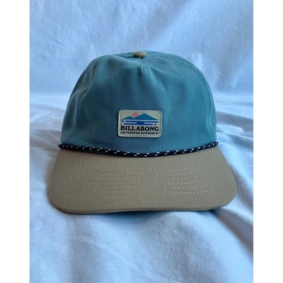 Sombrero para hombre Billabong Adventure Division verde azulado bronceado correa ajustable nuevo sin etiquetas Foto 1 de 3