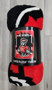 NC State Wolfpack Super Plush Throw 46in X 60in - Picture 1 of 3